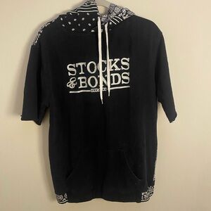 Stocks and Bonds hoodie paisley print HANDMADE